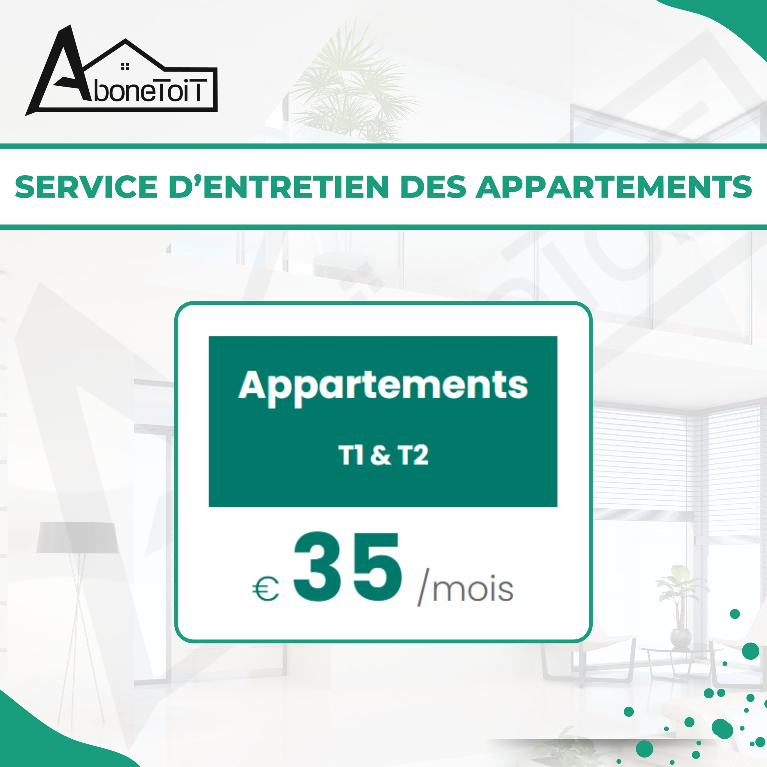 Entretien - Appartement T1 & T2